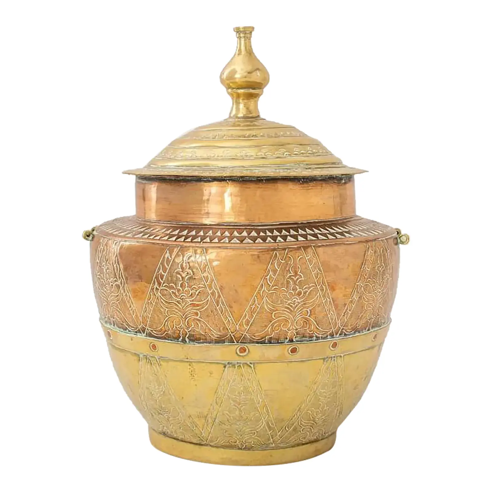 Late 19th Century Indian Brass Coal Scuttle