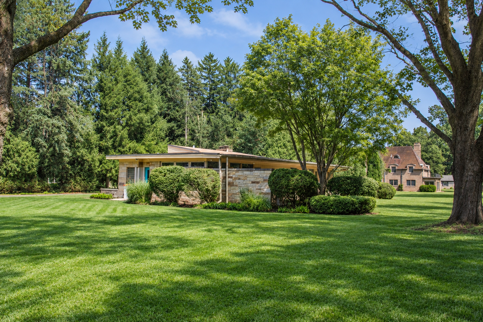 19 Greenacres Front Lawn and Back Yard of House