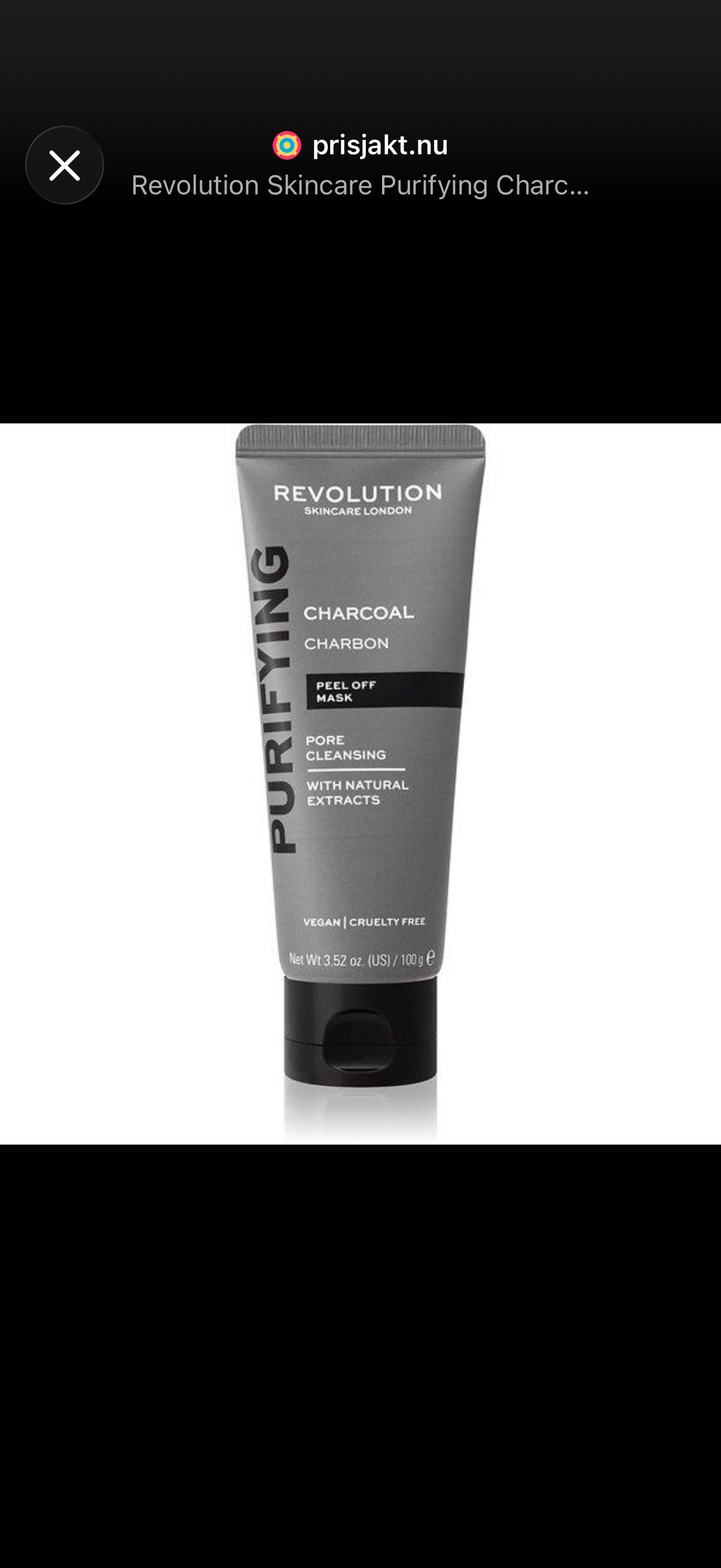 Revolution Skincare Pore Cleansing Charcoal Peel Off Mask