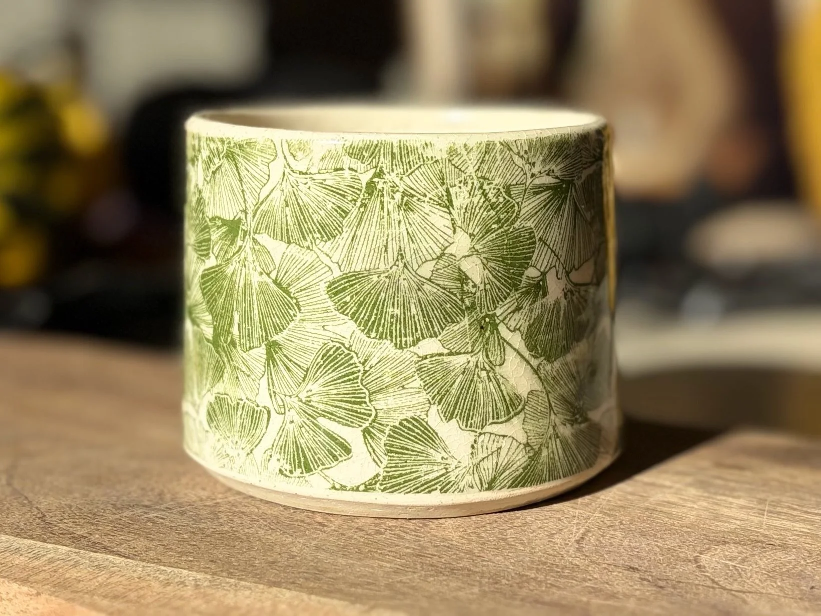 Ginkgo Print Vessel