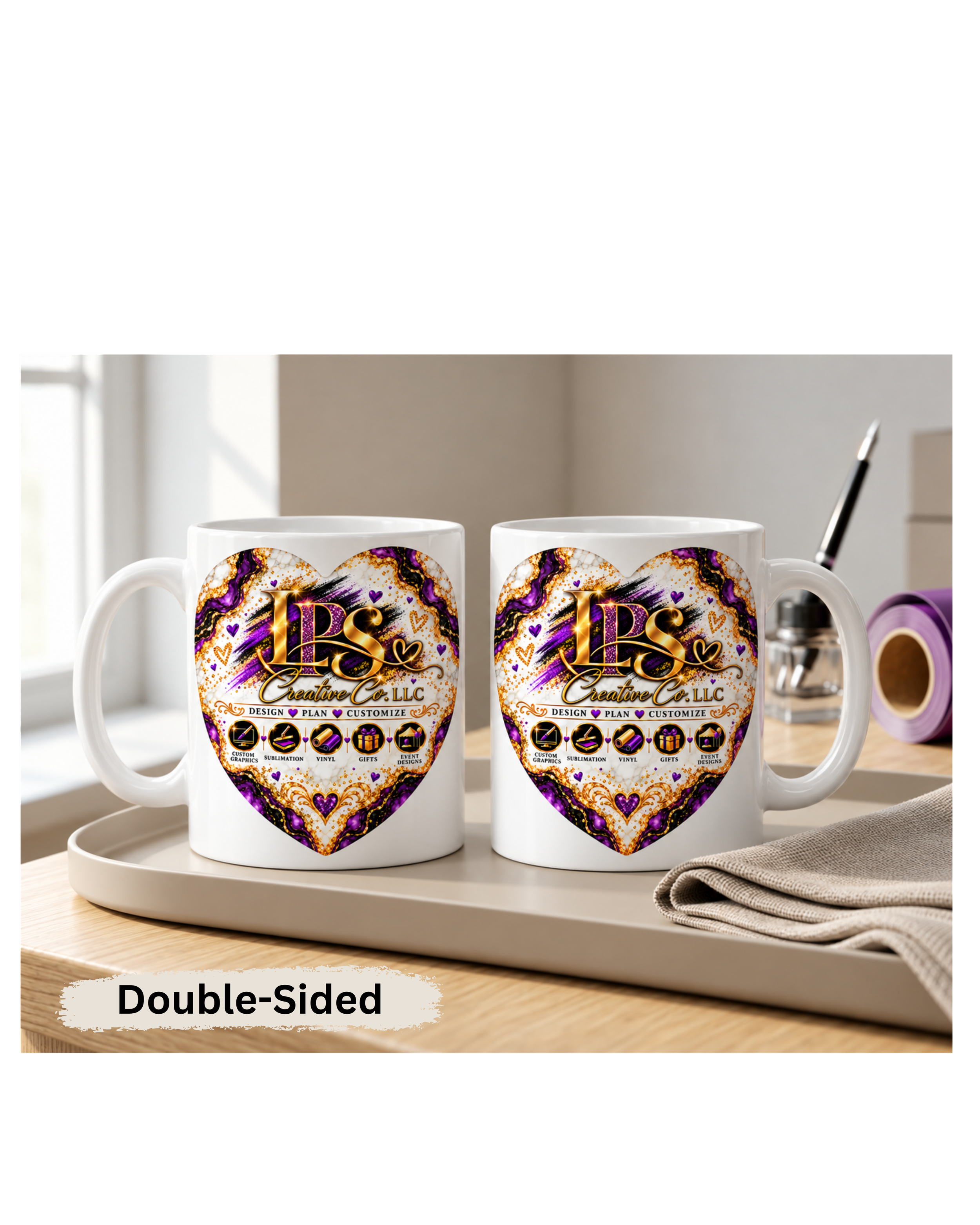 Double-sided (same image on front and back)