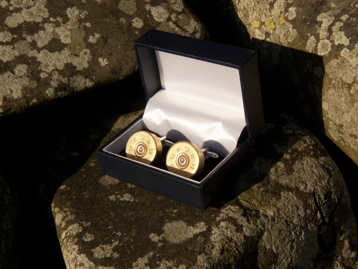 SILVER PLATED SHOTGUN CARTRIDE CUFFLINKS b.webp
