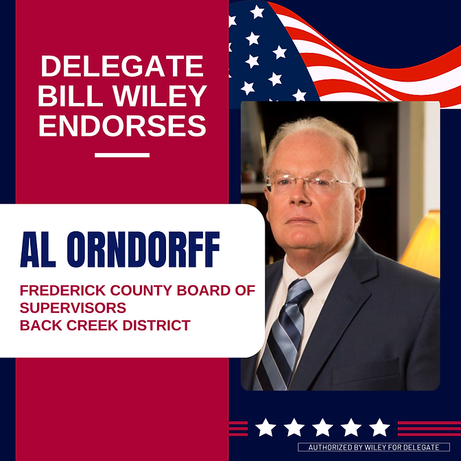 Al Orndorff, Back Creek District Supervisor in Frederick County, Virginia