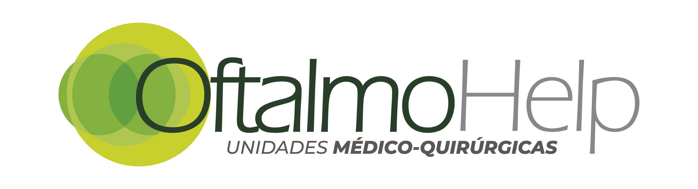 Logotipo de TlamoHep, unidades médico-quirúrgicas, con letras negras y gris oscuro, y un diseño de círculos verdes en el lado izquierdo.