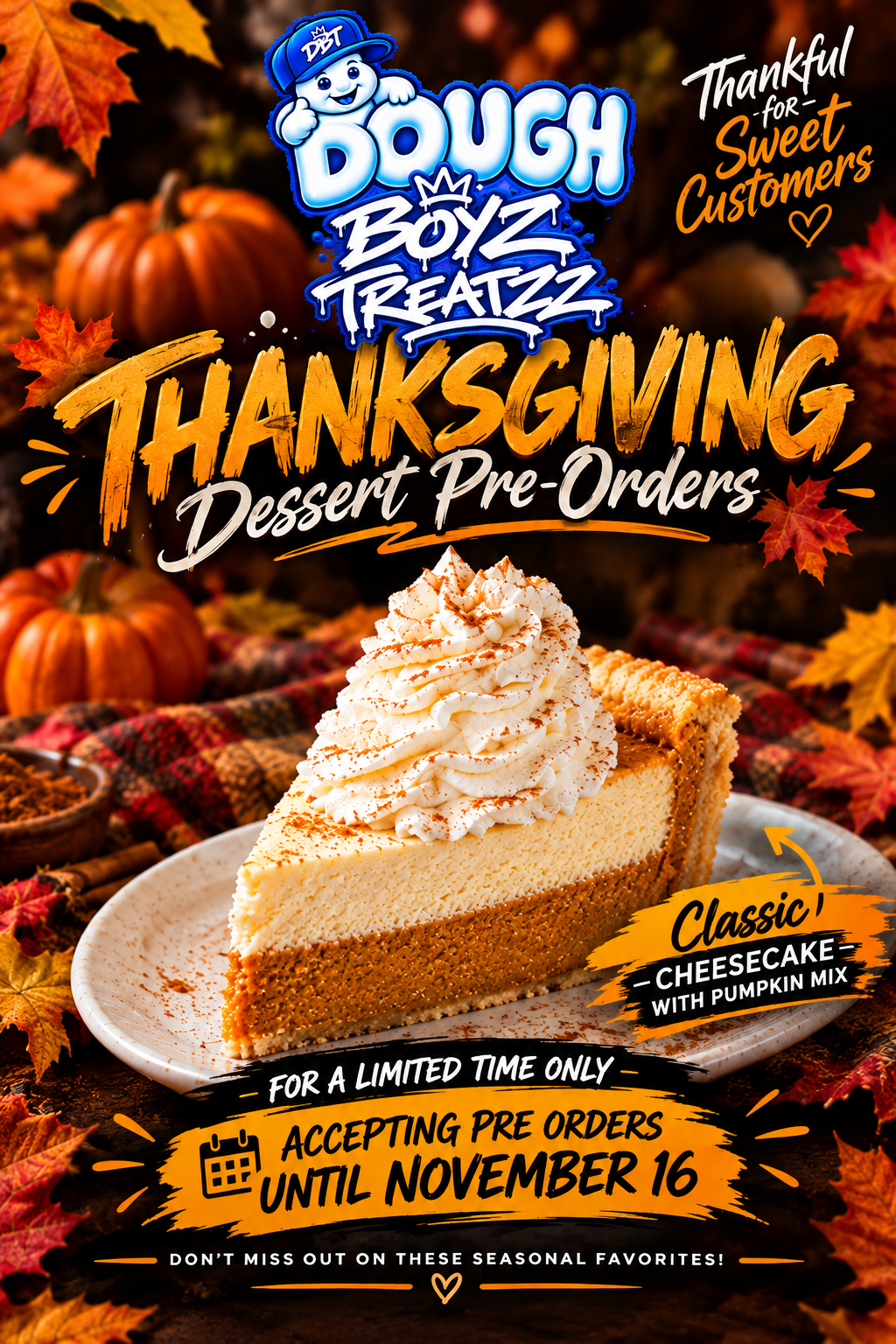 Thanksgiving Pre-orders