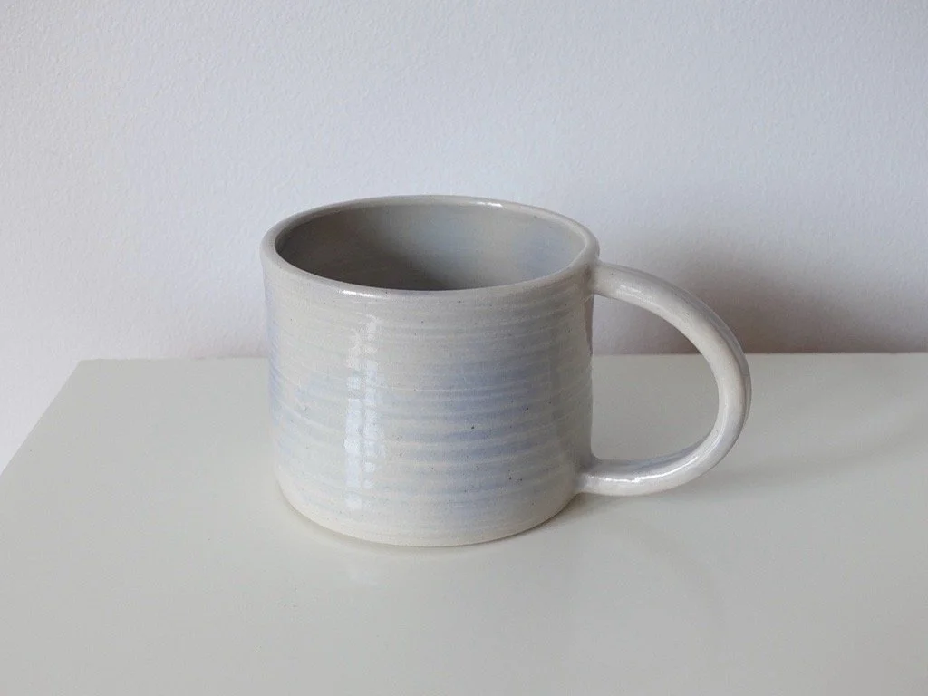 Blue airbrushed mug