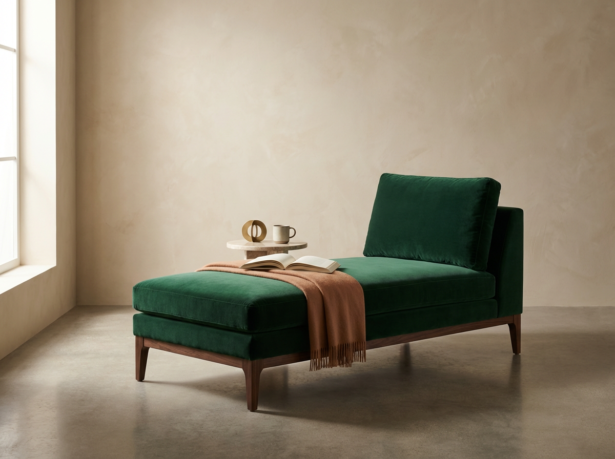 Velvet Chaise Lounge