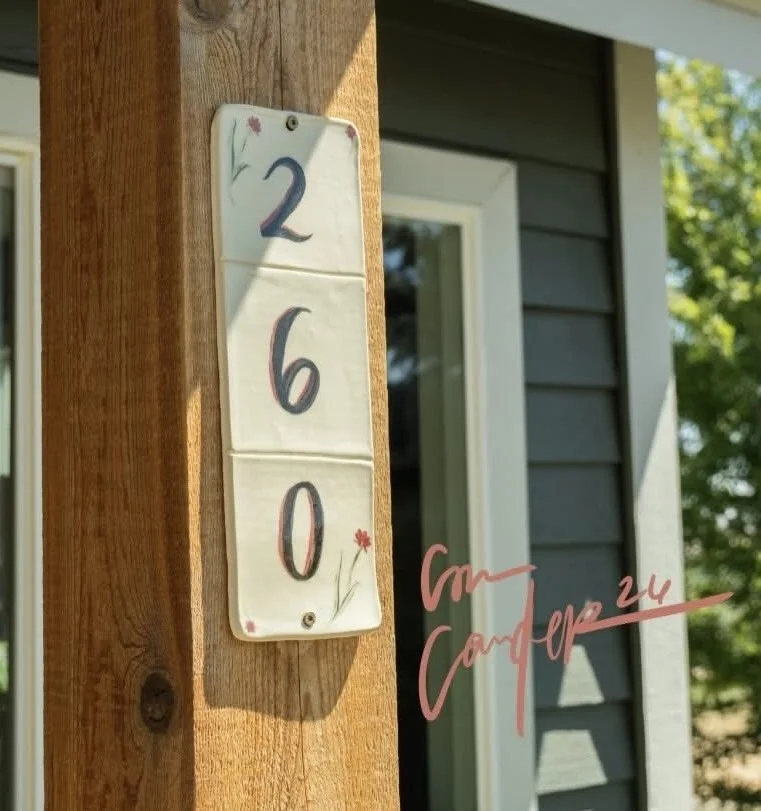 Custom House Number Tiles