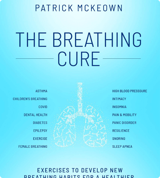 Book cover: The Breathing Cure by Patrick McKeown