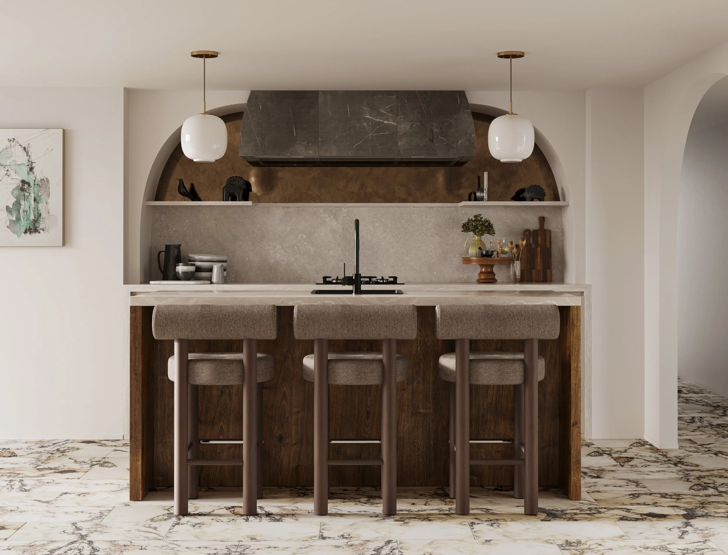 Mondi, Kitchen Hood, Low Profile, Interior Design, Chicago, Denver, Luxury Interior Design Firm, Chicago Interior Design Firm