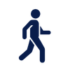 Icon of a person walking