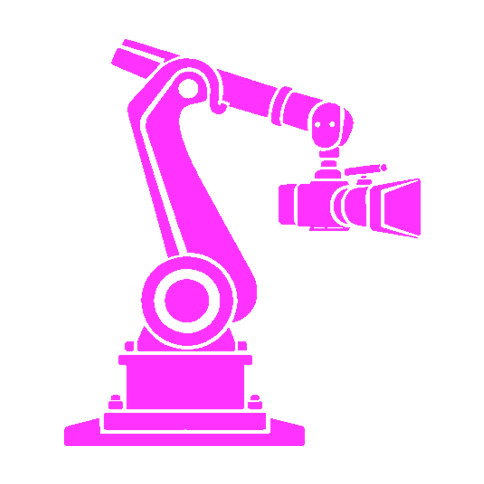 Robotic Glambot arm moving a high-speed camera around a guest