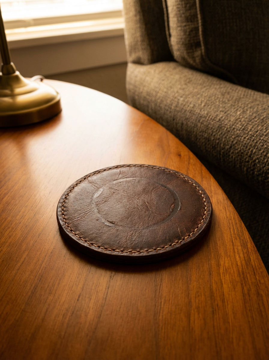 Leather Drink Coaster