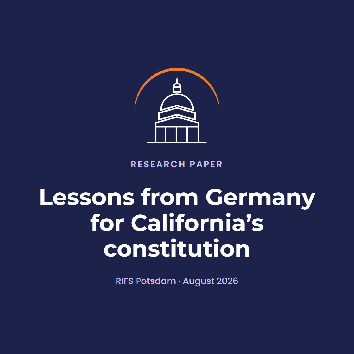 Research paper: Lessons from Germany for the California Constitution