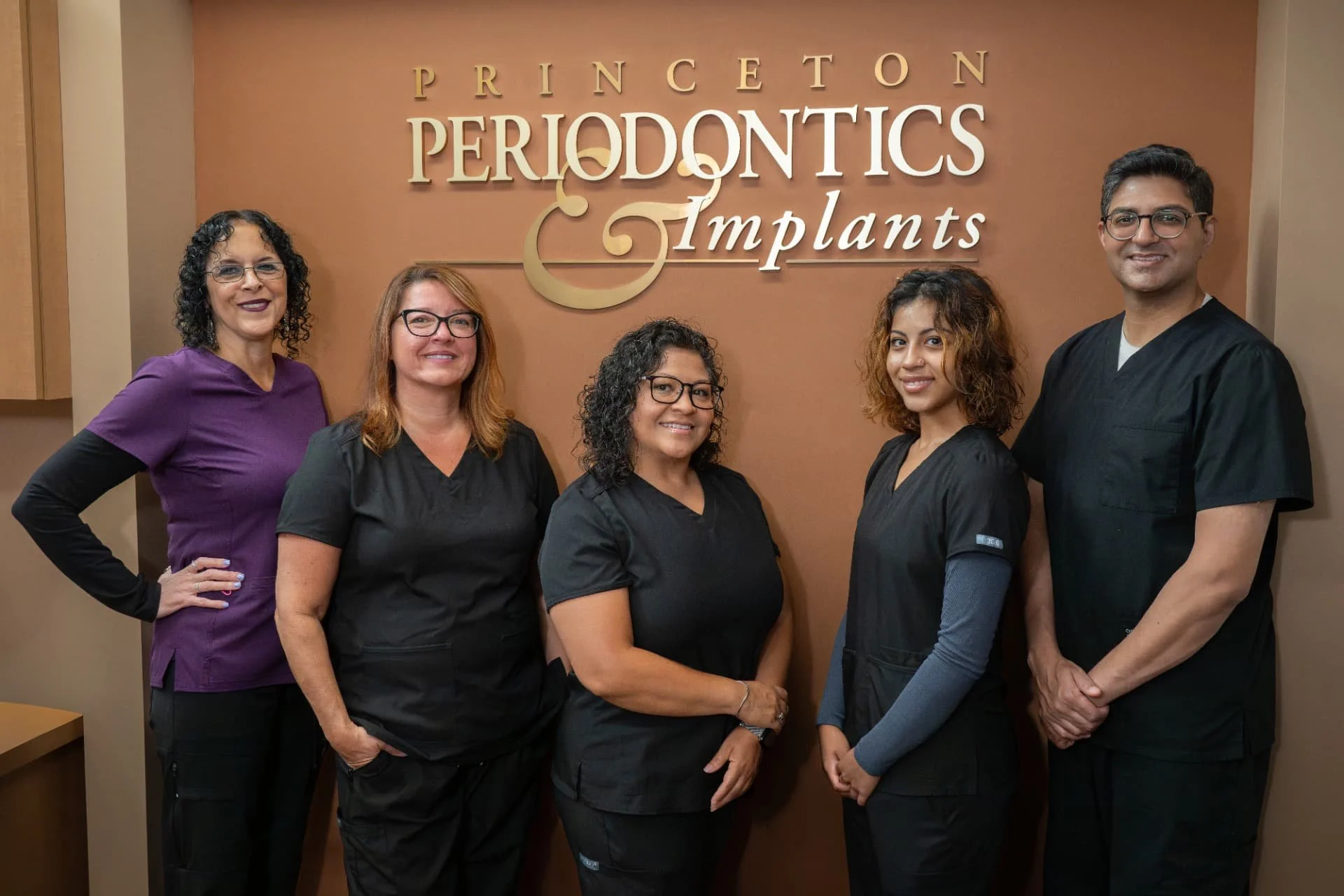 The Princeton Periodontics & Implants team with Dr. Nomahn Humayun