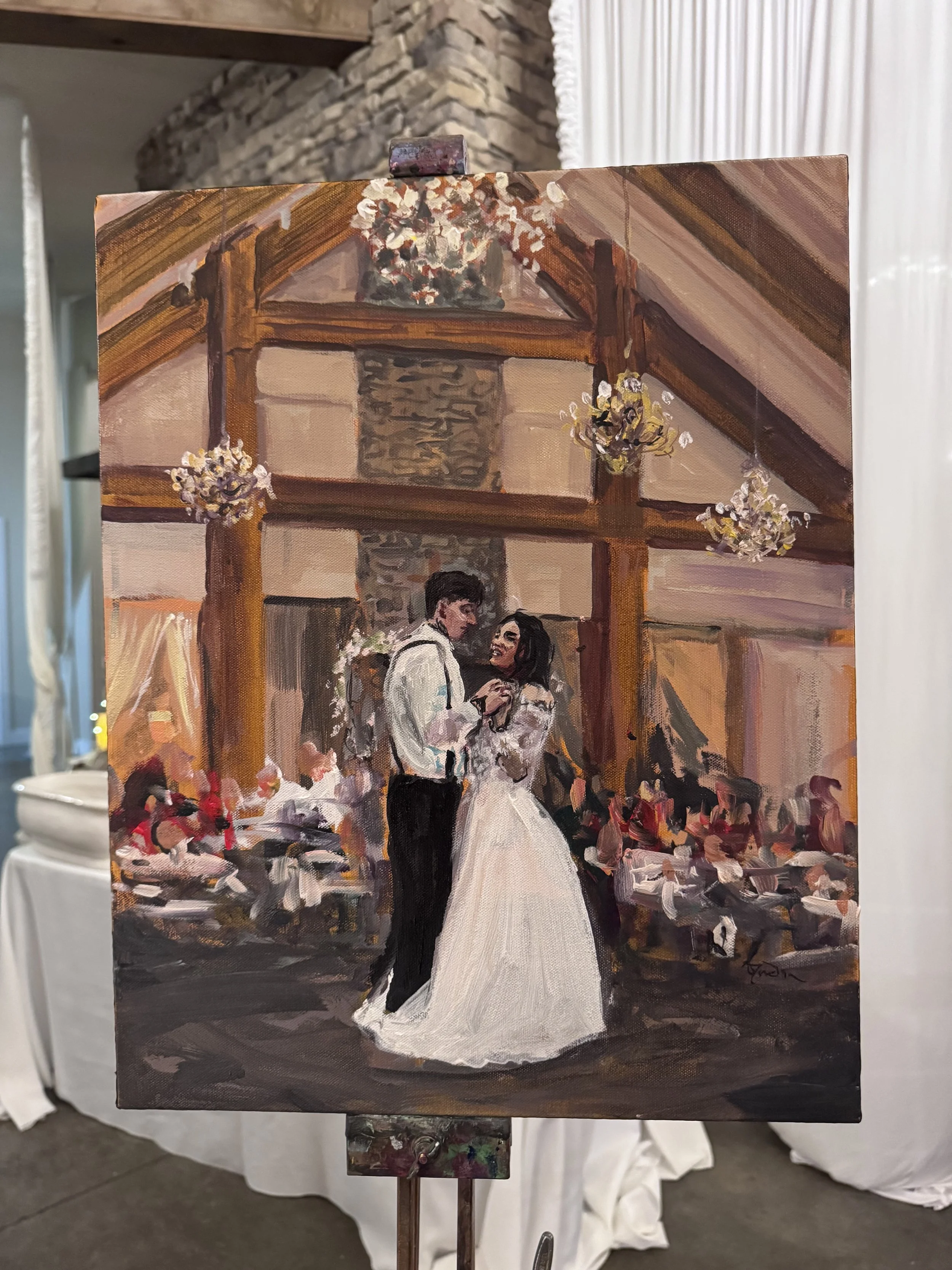 Live wedding painting 2026