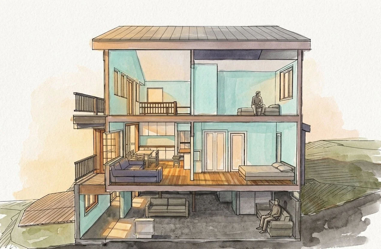 Rainier Beach Remodel cutaway section