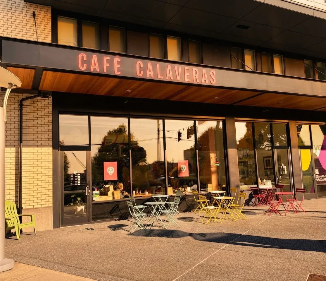 Cafe Calaveras exterior.