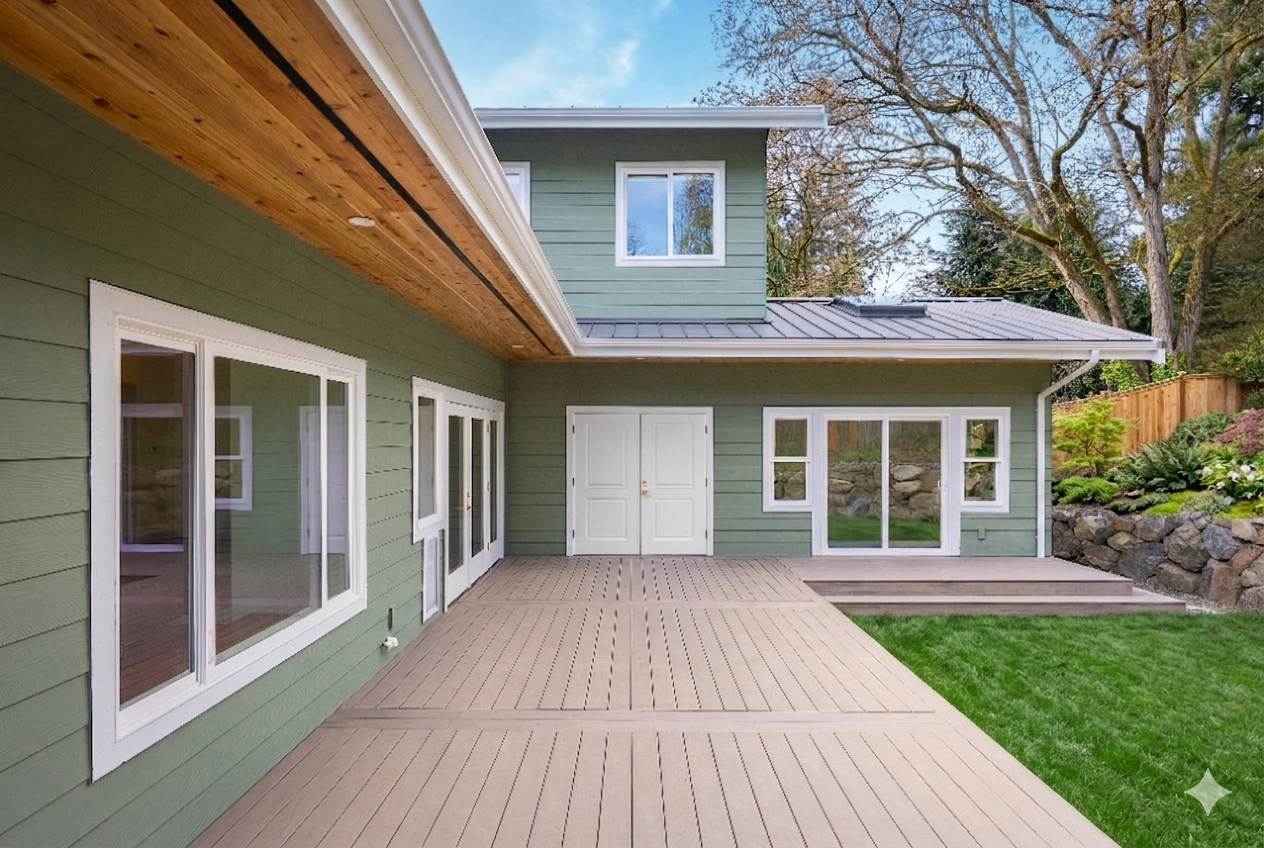 Shoreline Addition back deck