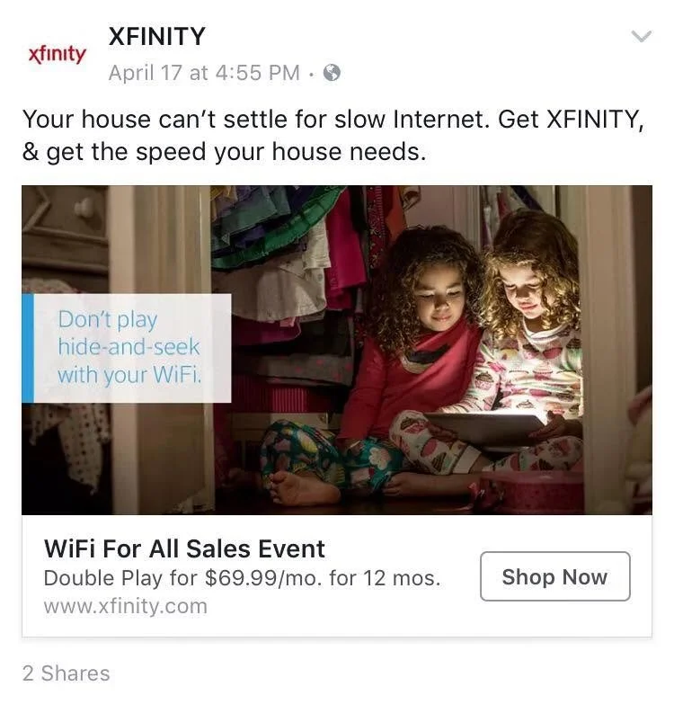 Razi Montalto commercial print model XFINITY campaign PB Talent