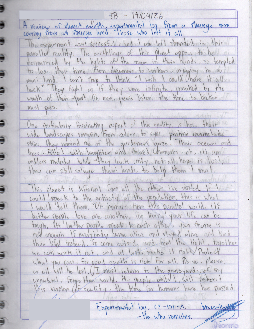 a review of planet earth from a man who lost it all