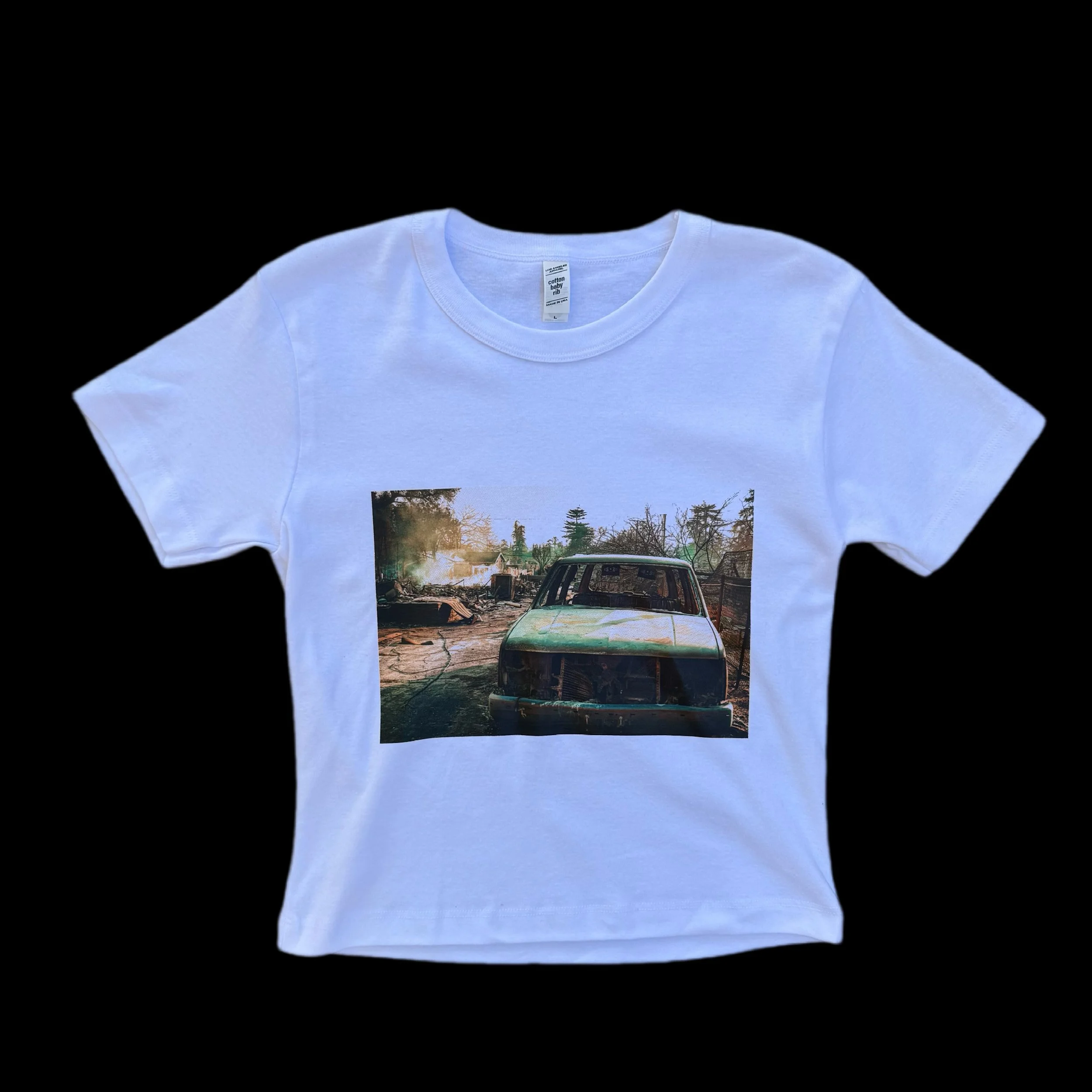 The Charred Cropped Tee