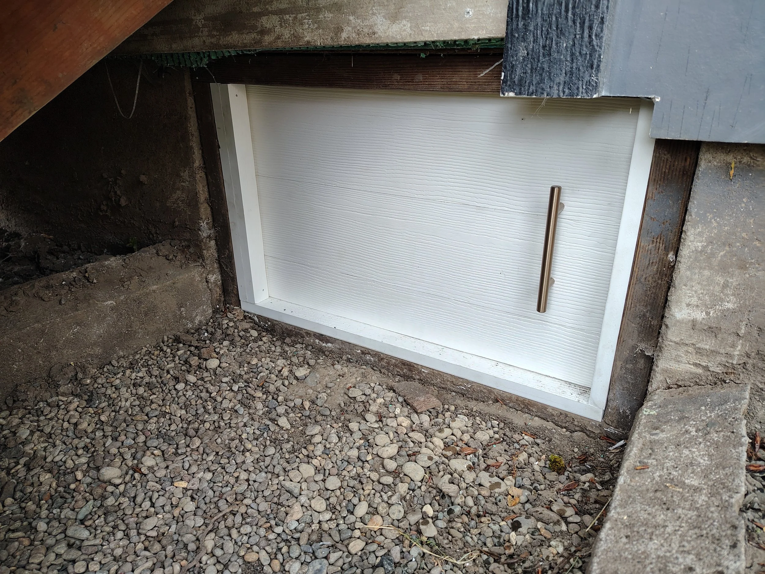 pvc crawl space door