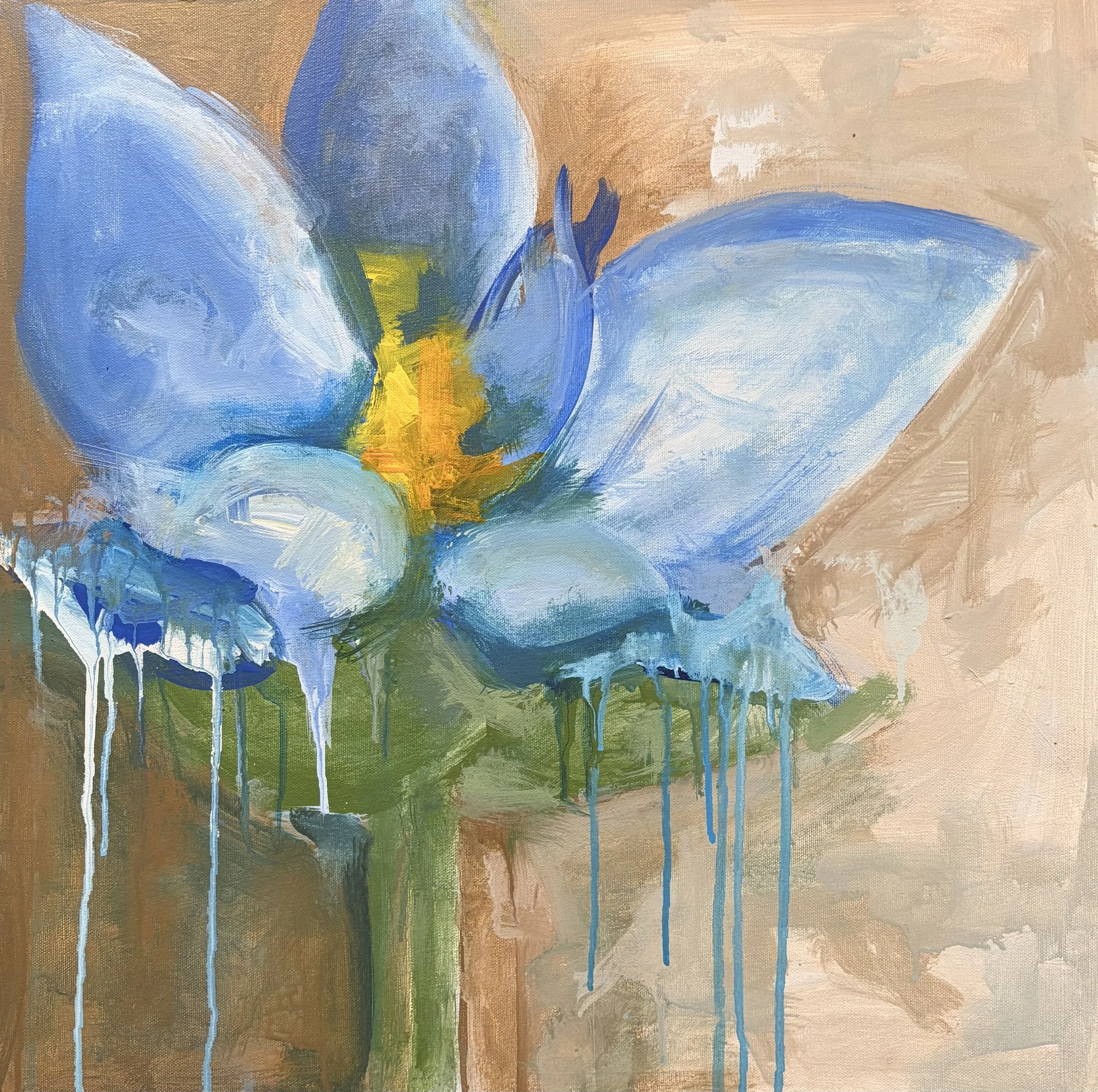 a flower with the blues...