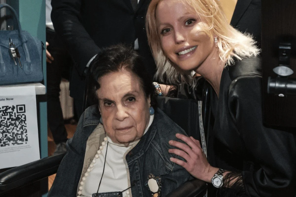 Julianne Michelle with a guest at An Evening for Hope and Healing
