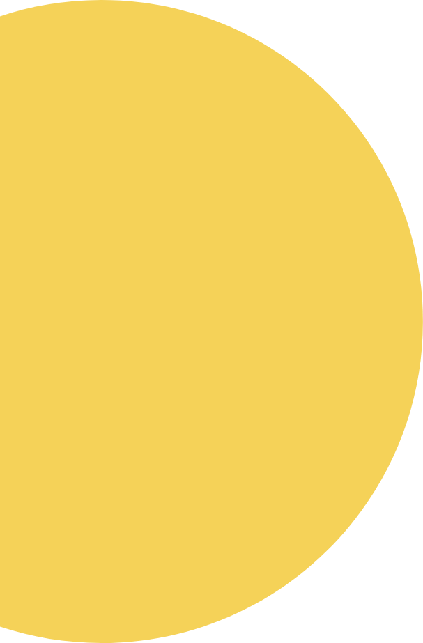 A large yellow circle with part of a black background visible.