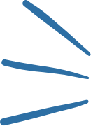 Abstract black background with multiple blue lines radiating outward.