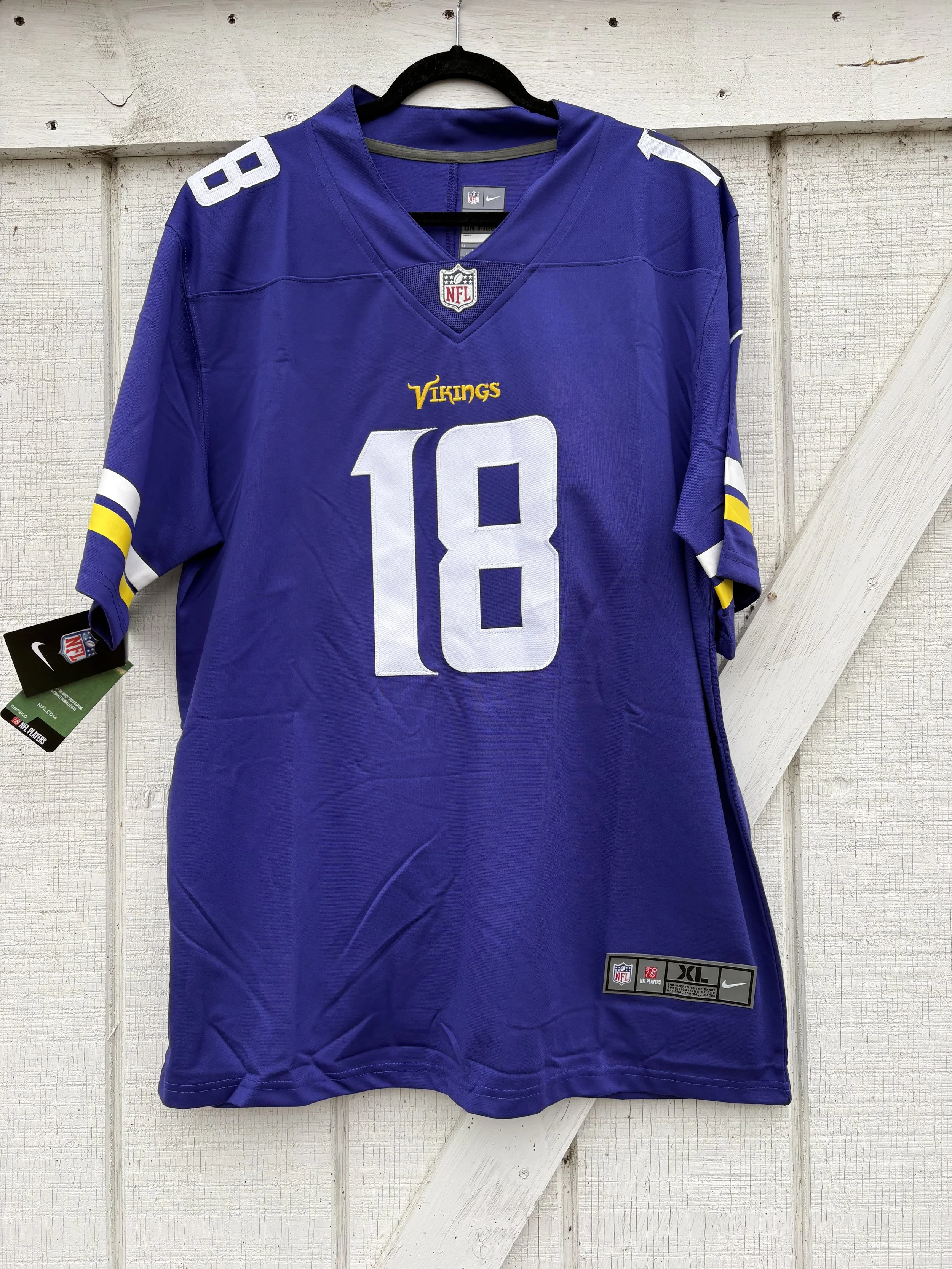 Justin Jefferson Minnesota Vikings Jersey, Men's XL