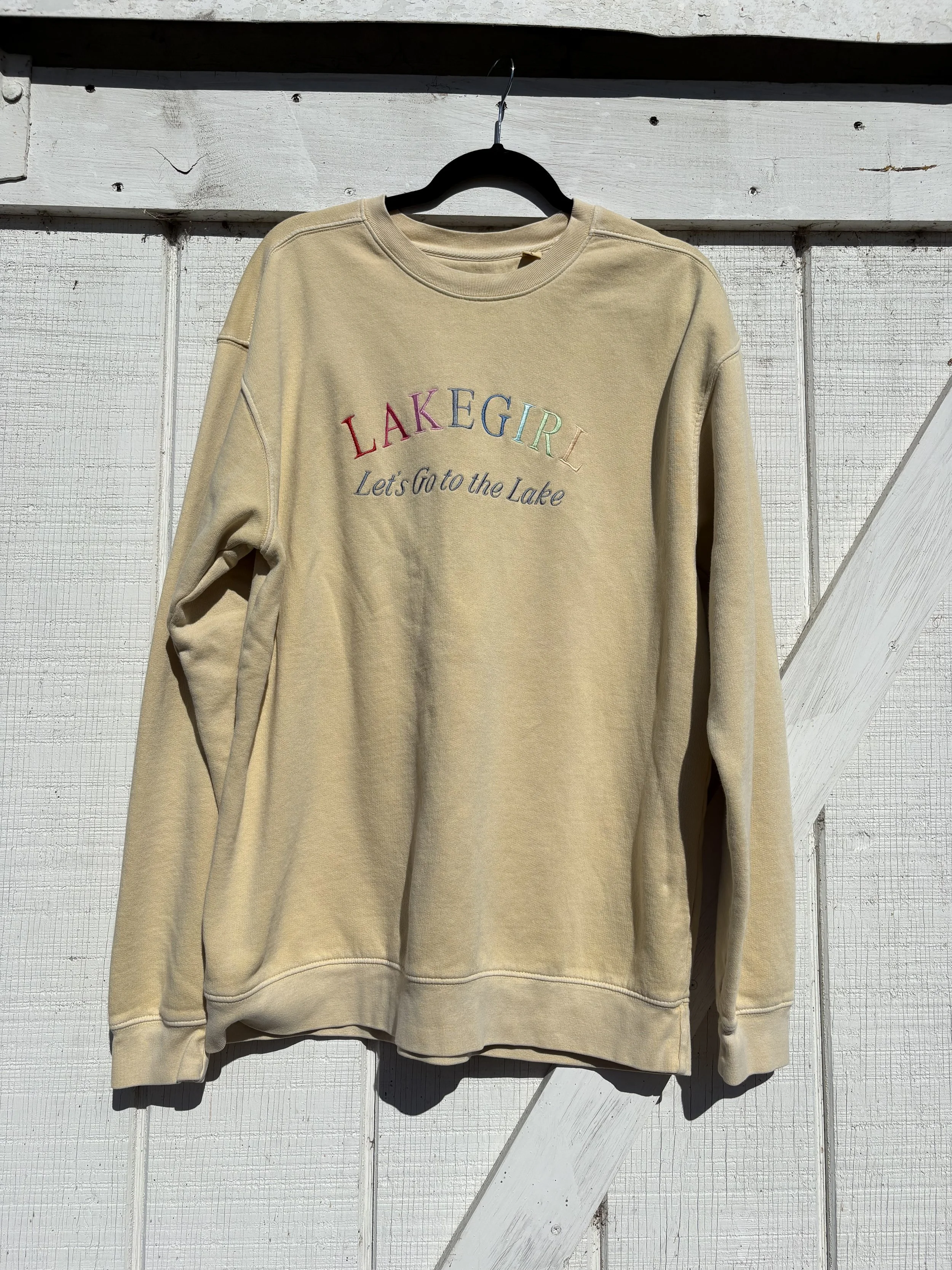 Lakegirl Crewneck Sweatshirt, Women's L