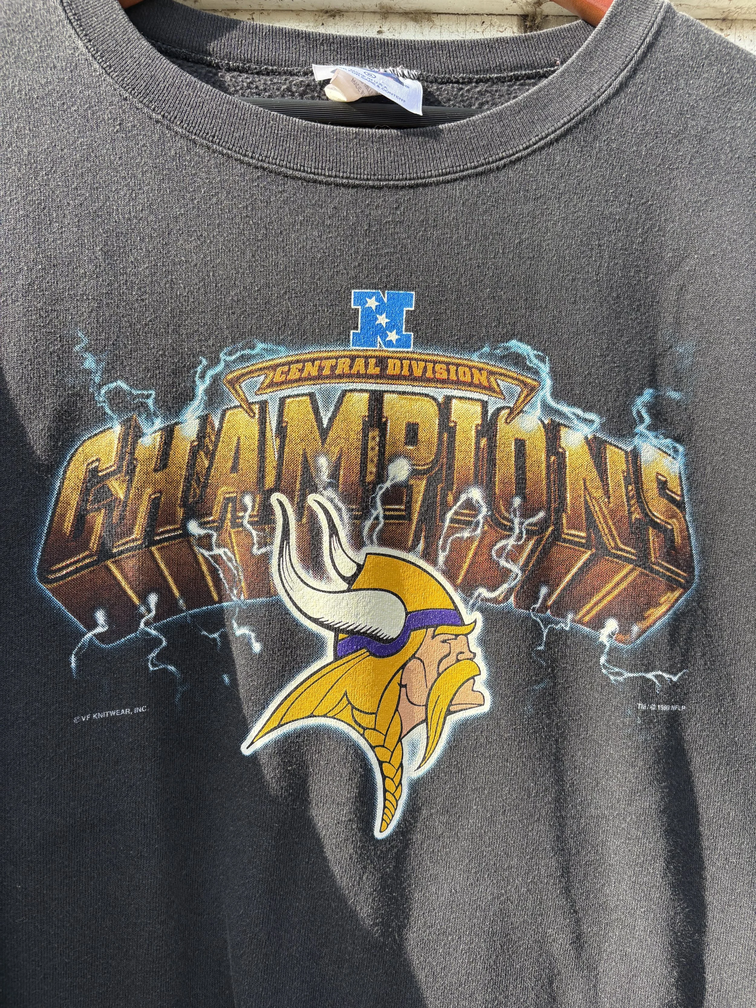 Men's Black Lightening Sweatshirt close up of front graphic.jpeg