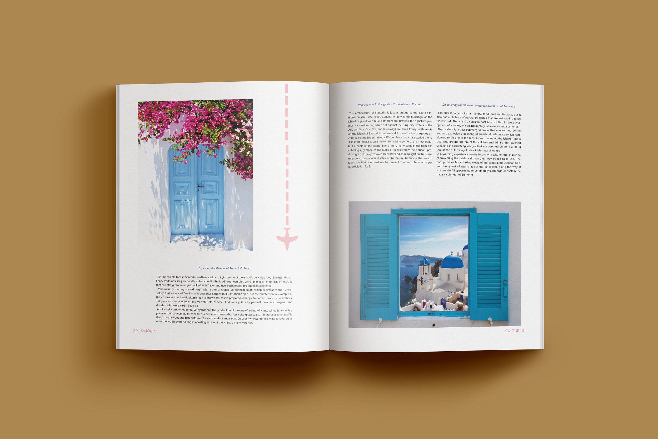 Spread about Santorini 