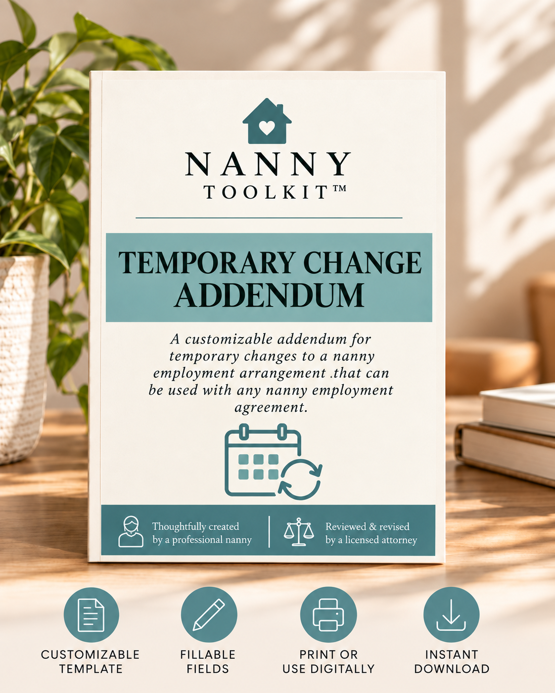 Temporary Change Addendum