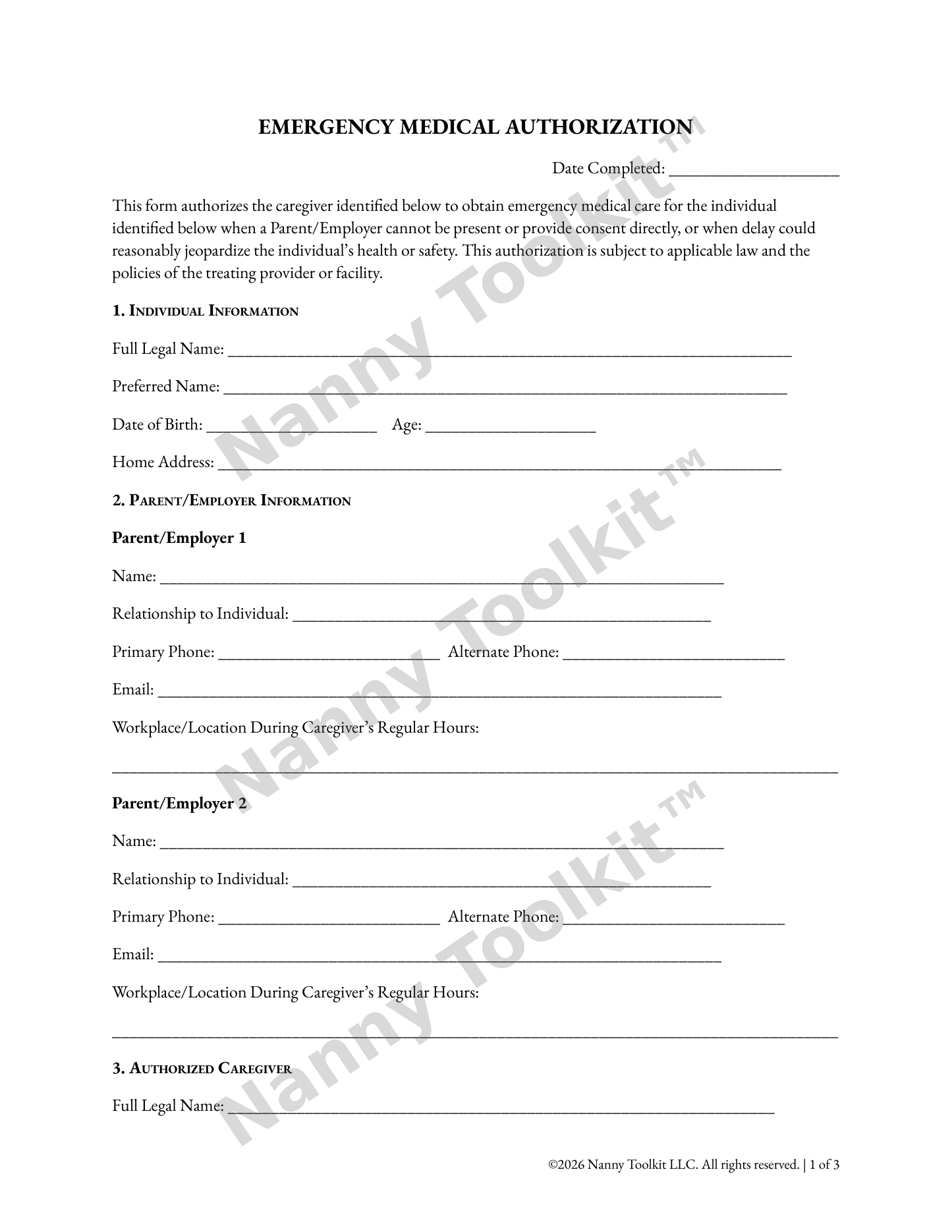 05 - Emergency Medical Authorization Form - WATERMARKED PREVIEW.png