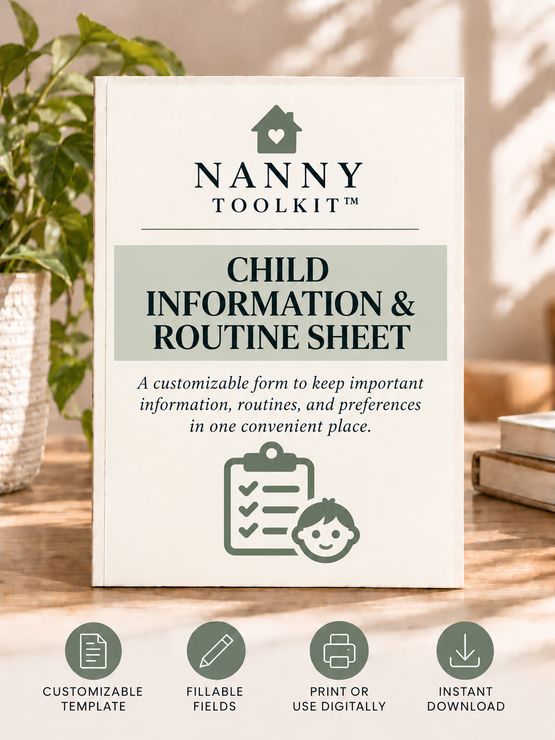 Child Information & Routine Sheet