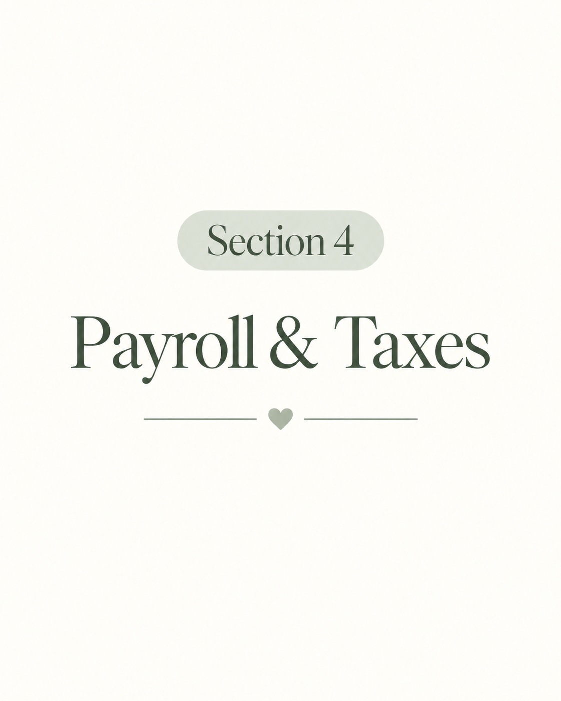 Payroll & Taxes