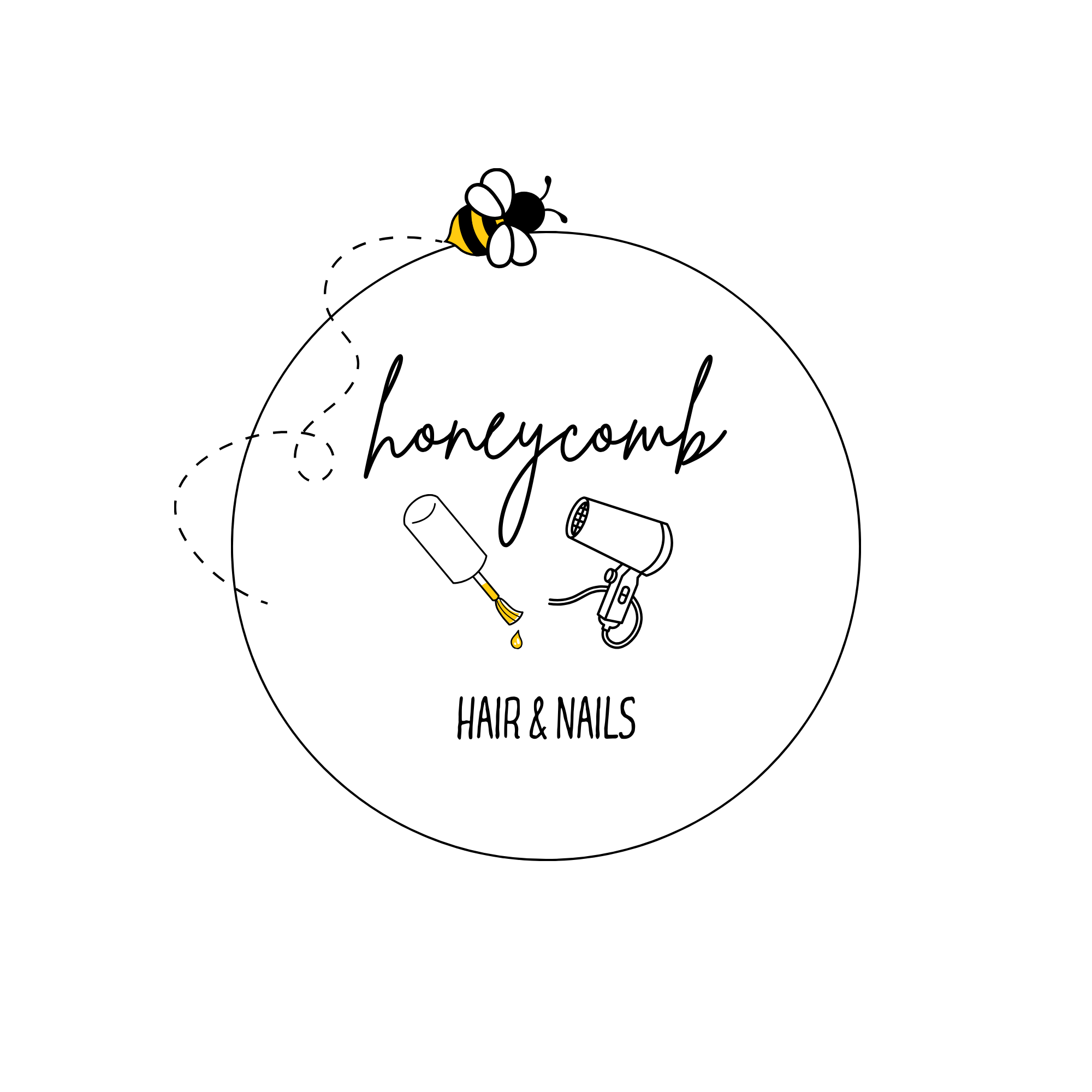 nail + hair logo