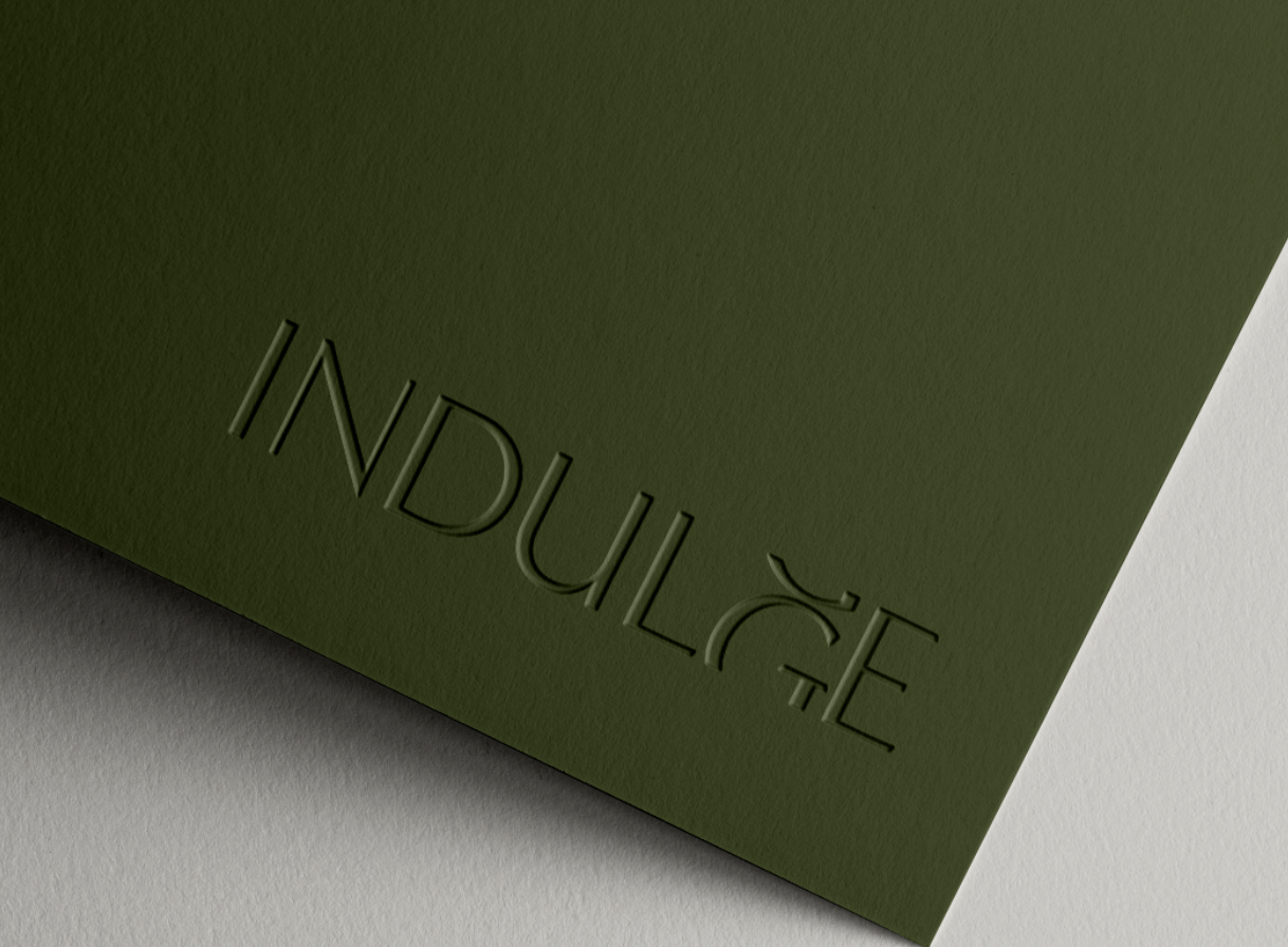 The Indulge Day Spa Queenstown logo designed by Kindred by Courtney.