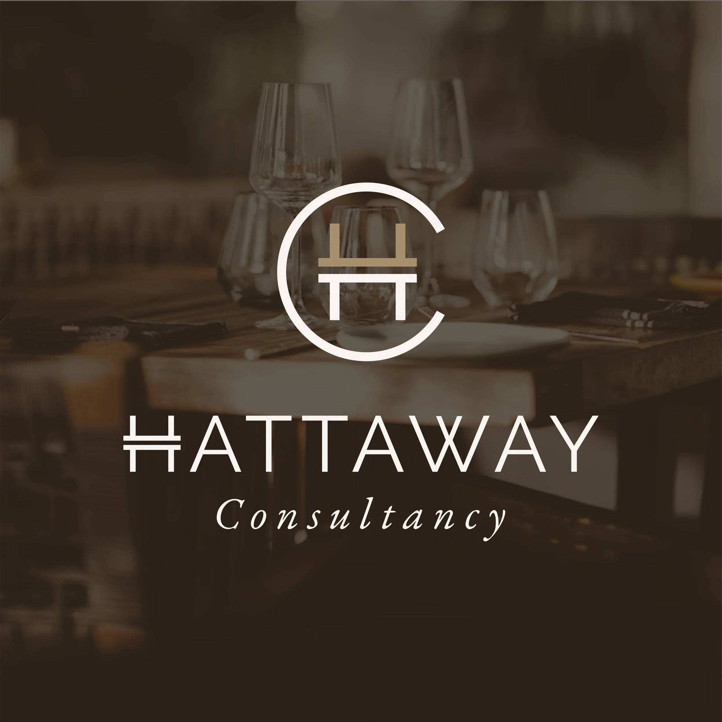 The Hattaway Hospitality Consultancy logo designed by Kindred by Courtney.