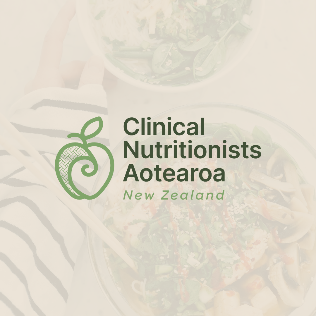 The Clinical Nutritionists of Aotearoa logo designed by Kindred by Courtney.