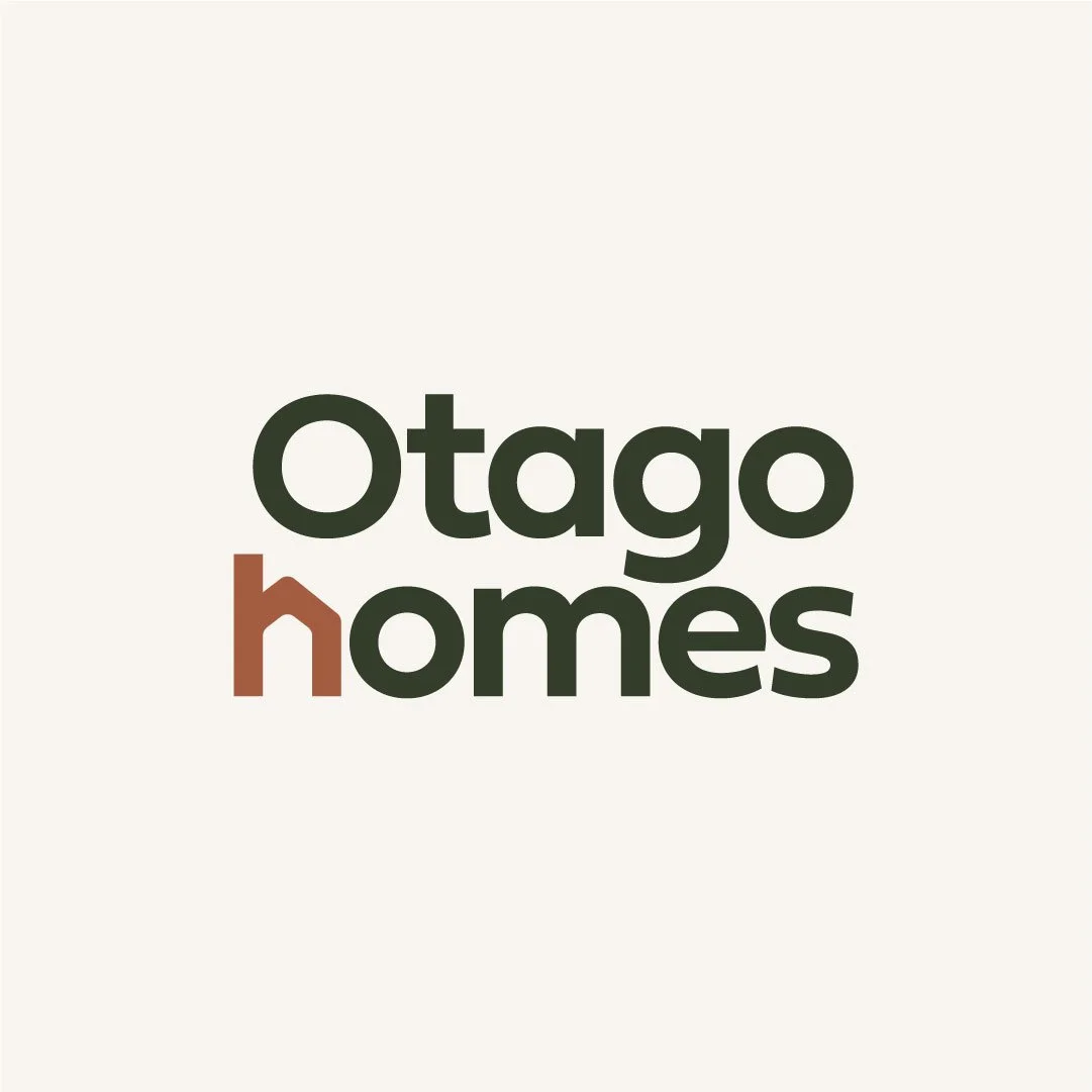 Otago Homes Queenstown Builders logo designed by Kindred by Courtney.