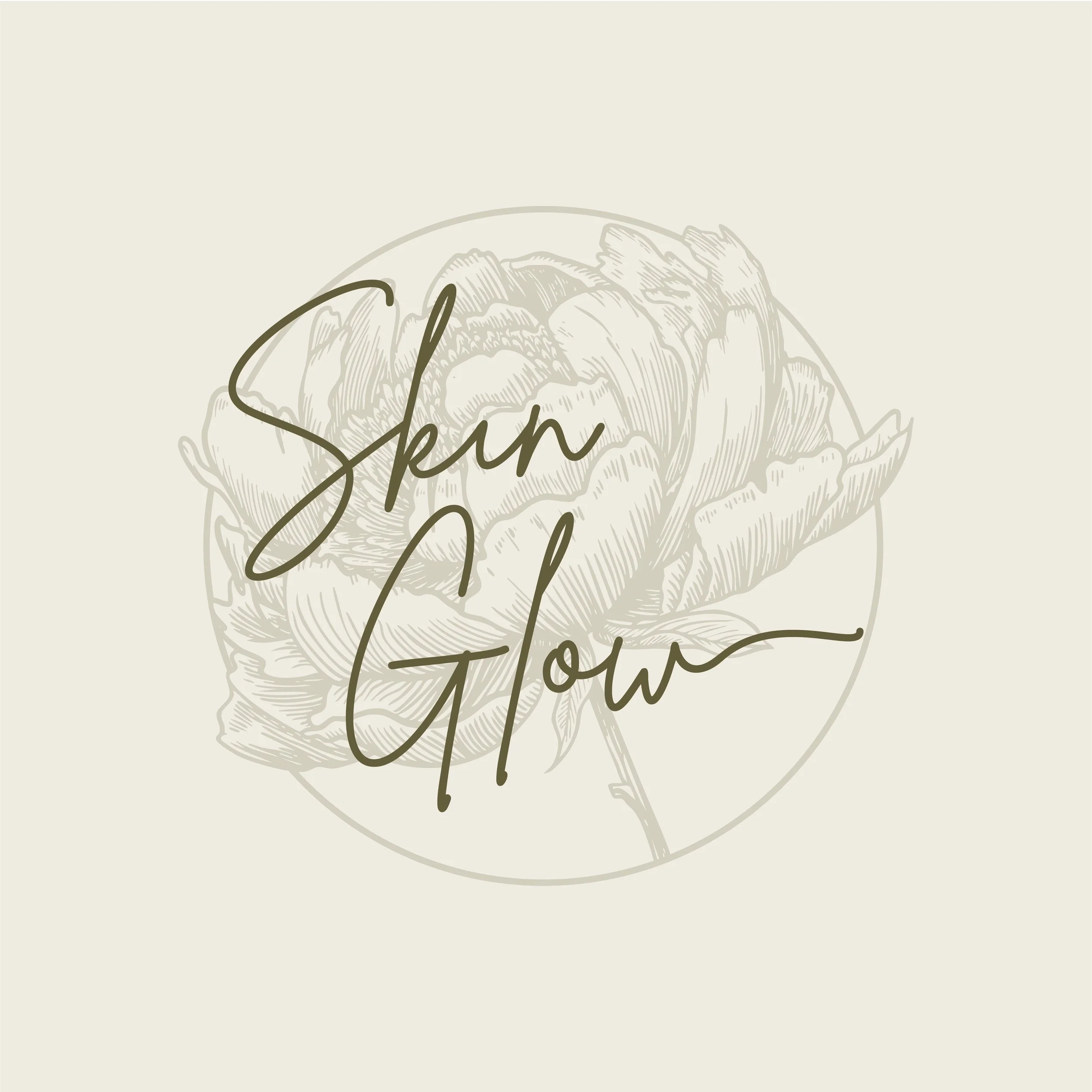 The Skin Glow by Nicole Perez Queenstown logo designed by Kindred by Courtney.