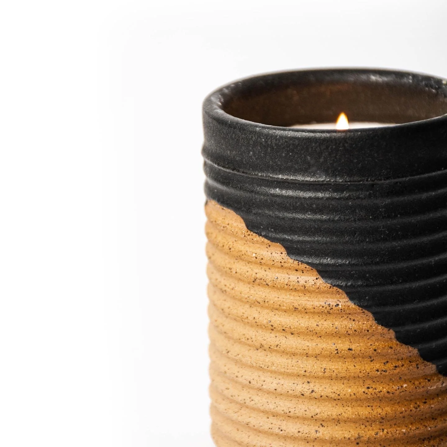 Iron Lion collaboration · hand-thrown candle vessels