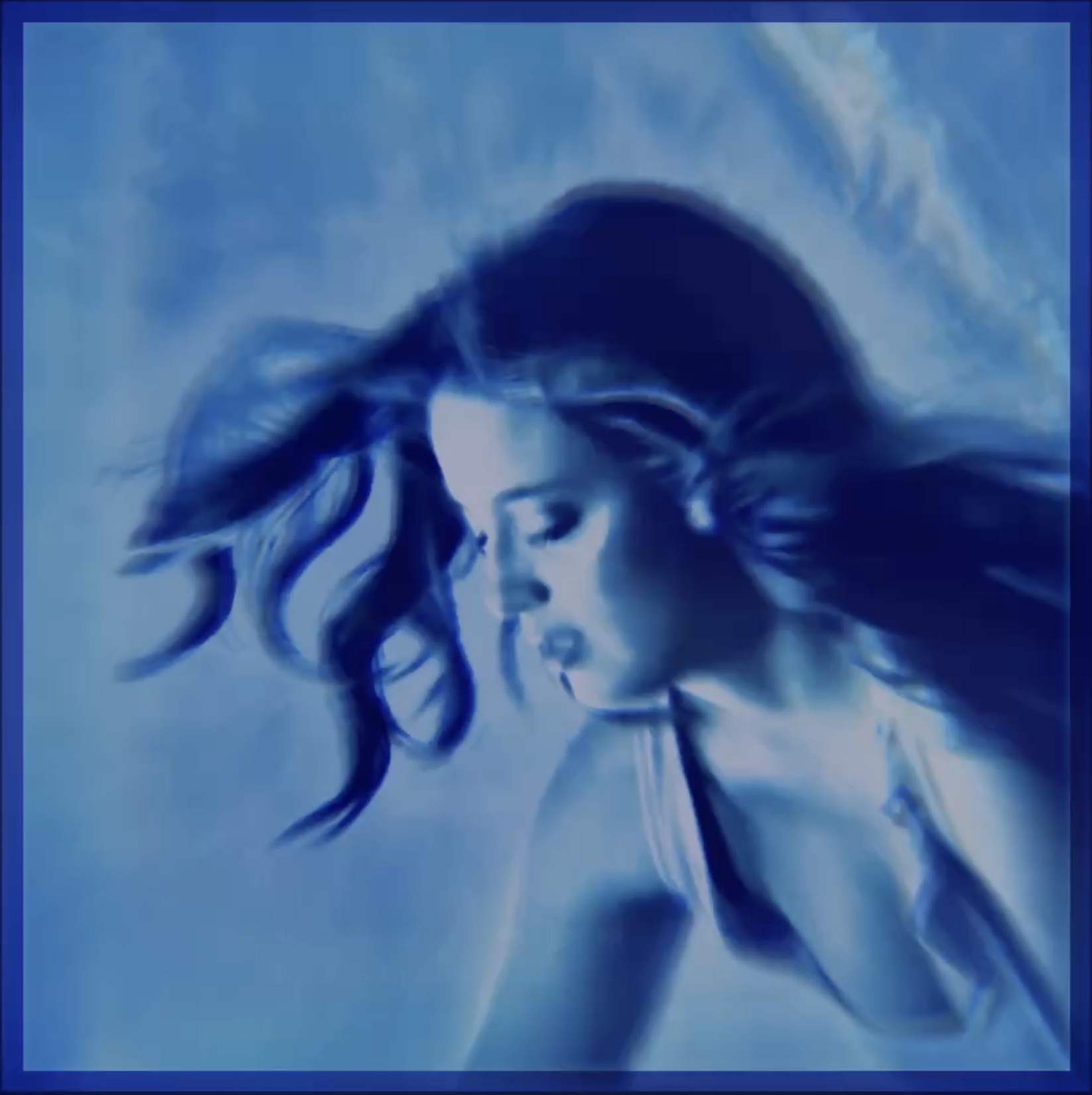 Fly to L.A. cover artwork featuring a blue double-exposure portrait of Natalia James.