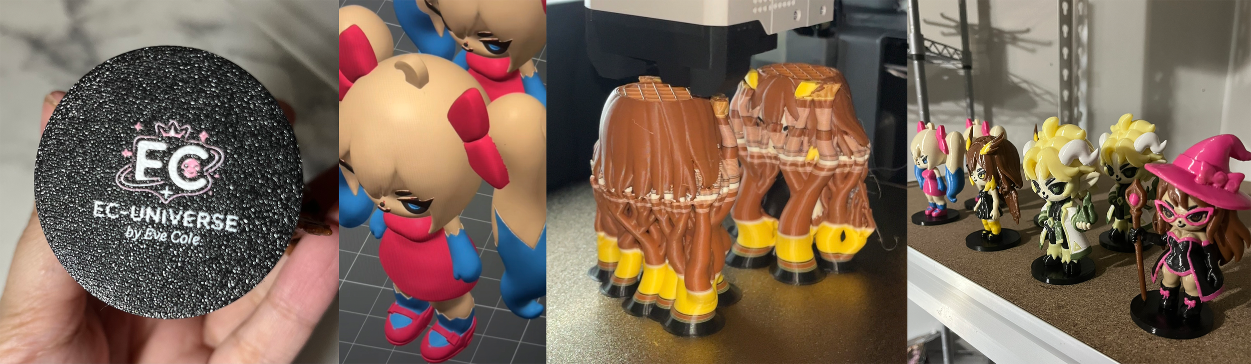 Behind the scenes at EC-Universe, where Eve Cole’s original collectible characters are brought to life through 3D printing.