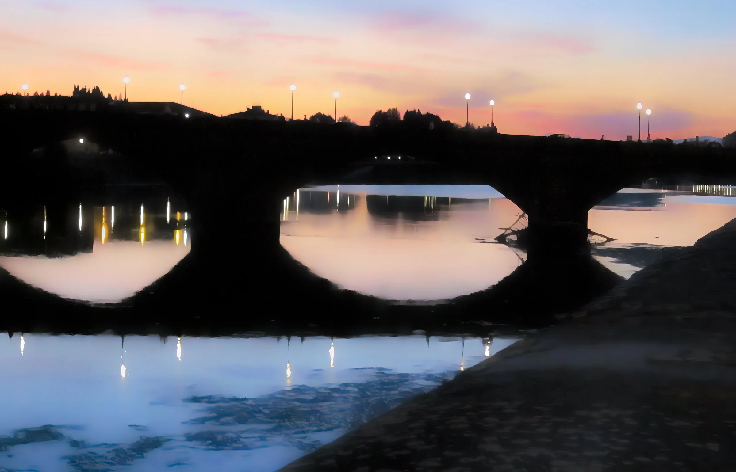 Arno river bridge