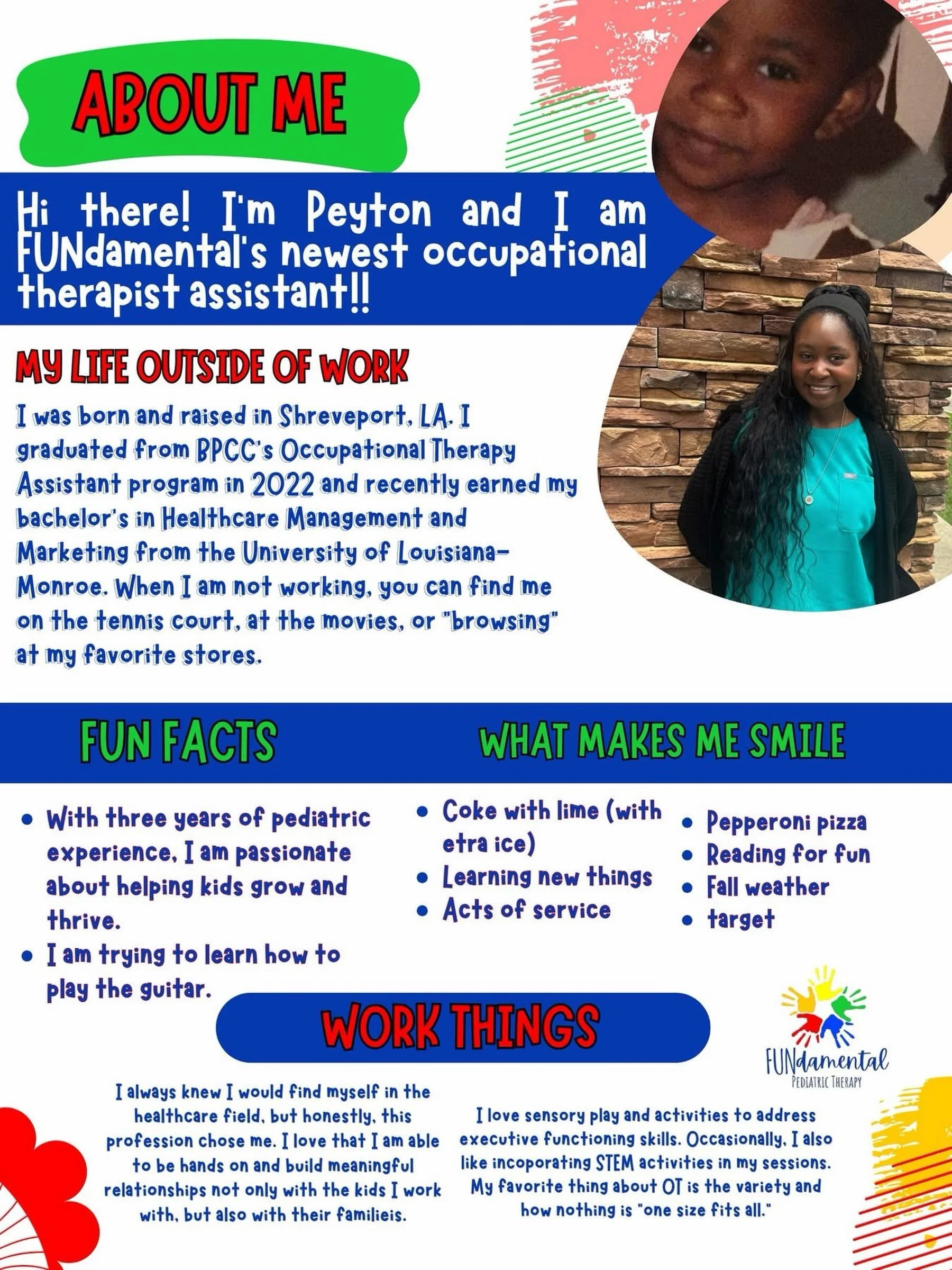 🫢 We&rsquo;re a little late on this one with our fearless leader away on sabbatical, but&hellip;

🤩 Help us welcome Miss Peyton to the FUNdamental team!!!!

&ldquo;I always knew I&rsquo;d end up in health care, but in many ways, this profession cho